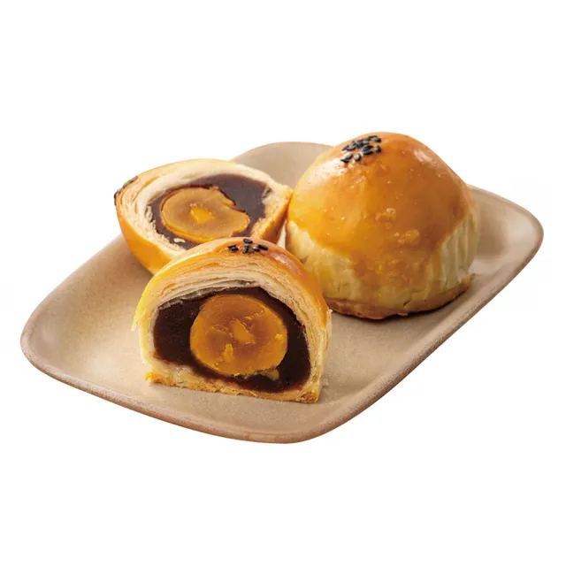 【YANG MING SPRING 陽明春天】黃金旦黃酥禮盒(素食/中秋月餅/附提袋/禮盒．賞星鮮嚴選)