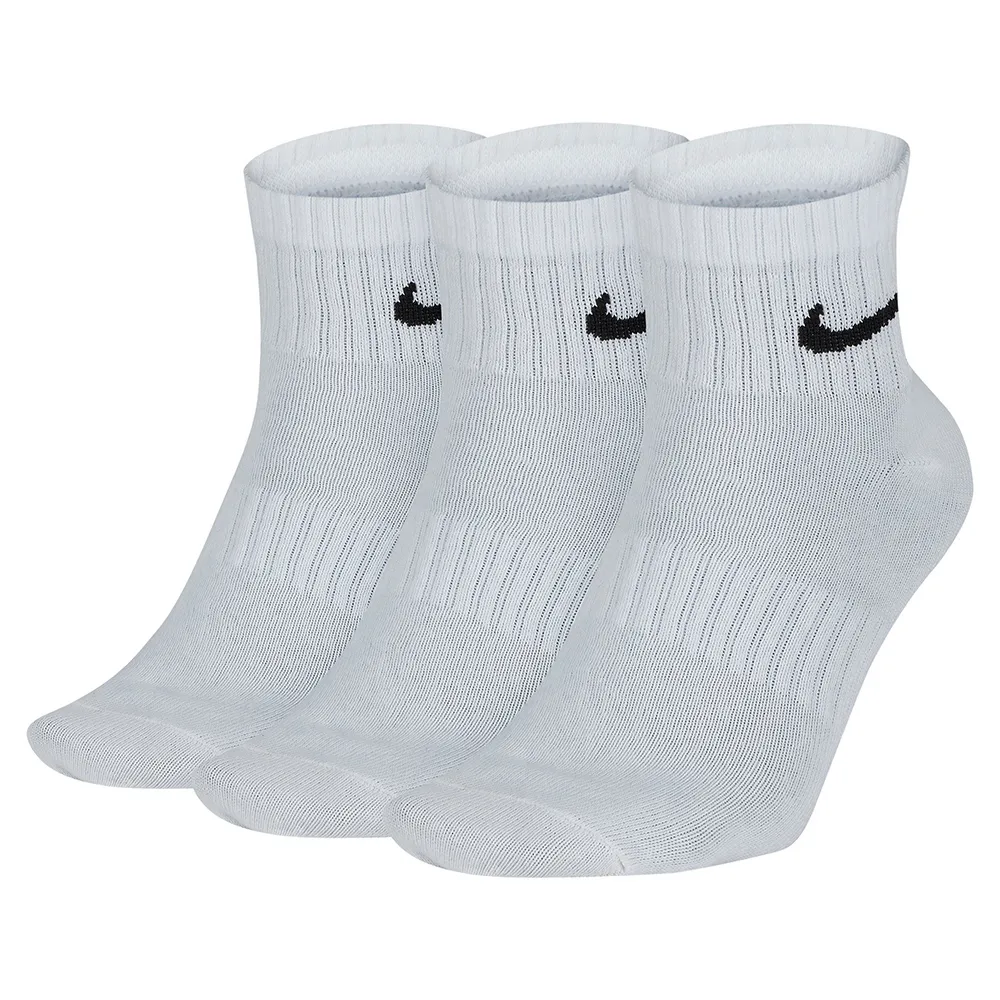 【NIKE 耐吉】襪子 過踝襪 短襪 運動襪 訓練襪 3雙組 U NK ED LTWT ANKLE 132 白 SX7677-100