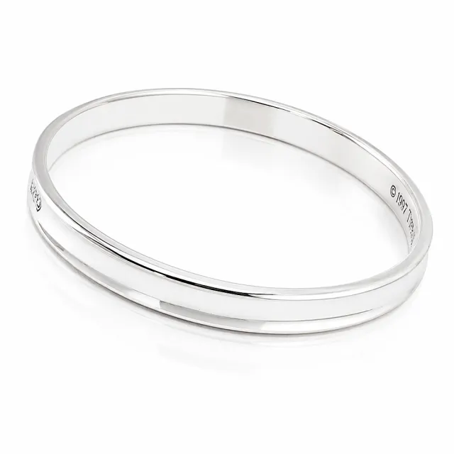 【Tiffany&Co. 蒂芙尼】台灣現貨-1837系列-925純銀女用手環手鐲(展示品)