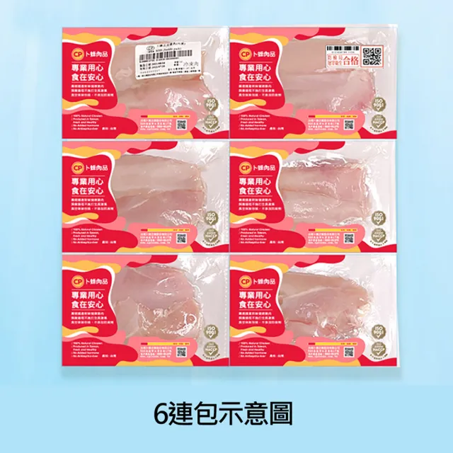 【卜蜂】急凍生鮮 去骨帶皮雞腿肉-去腳踝 真空6連包組(2.7kg/組_團購.居家料理.燉煮炒)