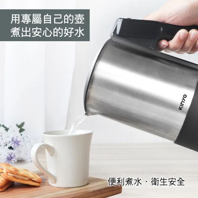 【KINYO】0.6L雙電壓旅行快煮壼  電熱壺  熱水壺 煮水壺 電茶壺(無底座一體成型 ASHP70)