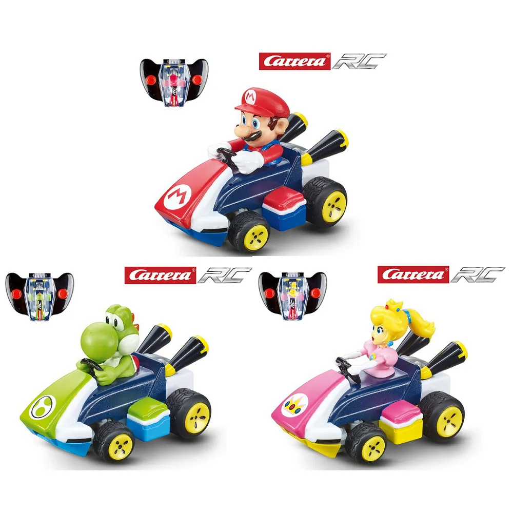 【Nintendo 任天堂】瑪利歐賽車#迷你遙控賽車3入組