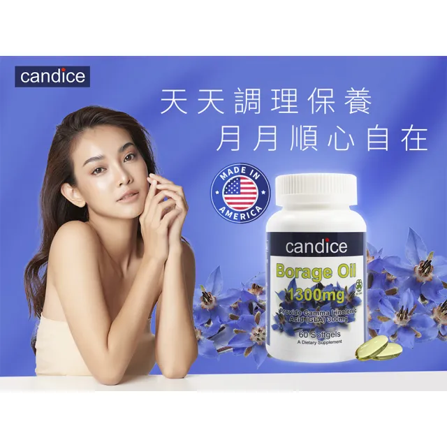 即期品【Candice 康迪斯】買一送一 天然琉璃苣油膠囊(60顆/瓶)