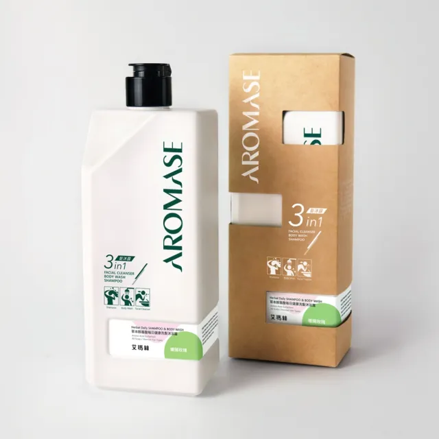 【Aromase 艾瑪絲】草本胺基酸每日健康洗髮沐浴露520ml(多款任選/一瓶潔淨全身/媽媽小孩都適用)