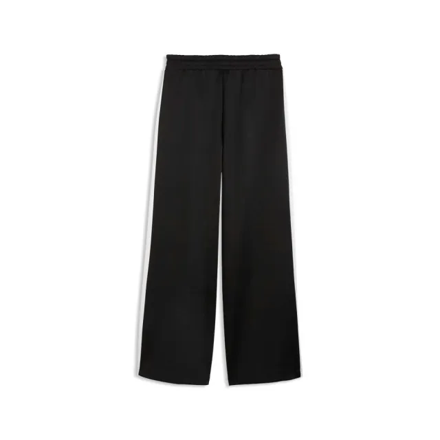 【PUMA】長褲 女 休閒褲 寬鬆 T7 黑白 63912201