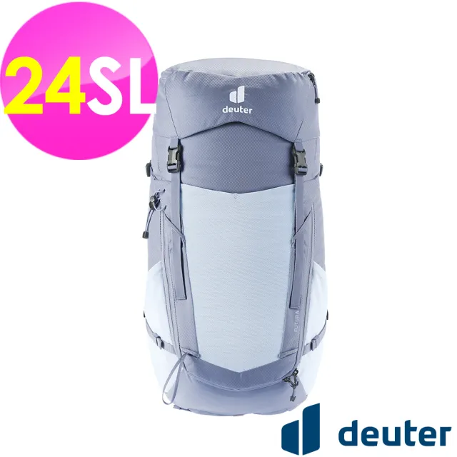 【deuter】FUTURA透氣網架背包24SL(3400526水藍/戶外旅遊/日常休閒/旅行/登山健行)