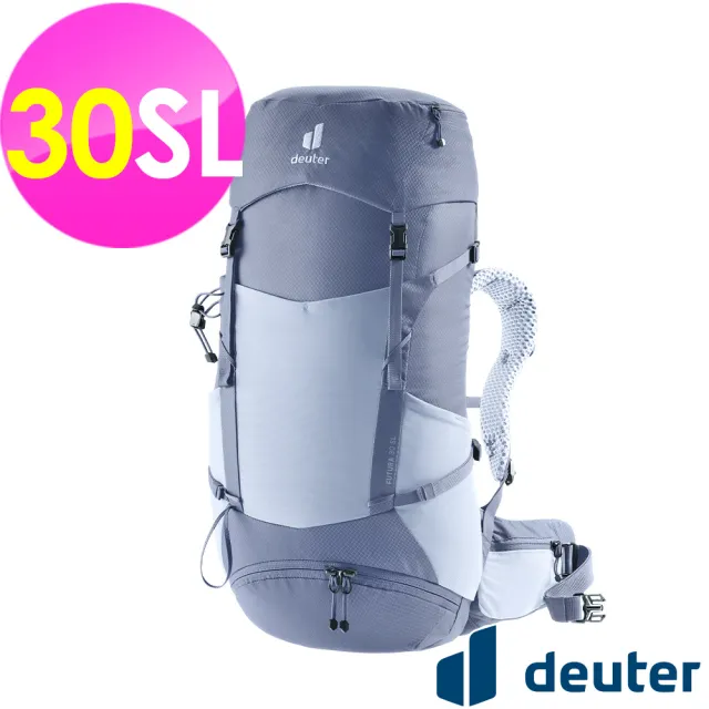 【deuter】FUTURA透氣網架背包30SL(3400726水藍/戶外旅遊/日常休閒/旅行/登山健行)