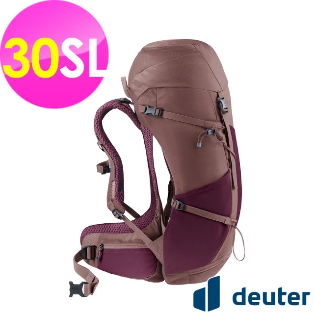 【deuter】FUTURA透氣網架背包30SL(3400726葡萄紫/戶外旅遊/日常休閒/旅行/登山健行)