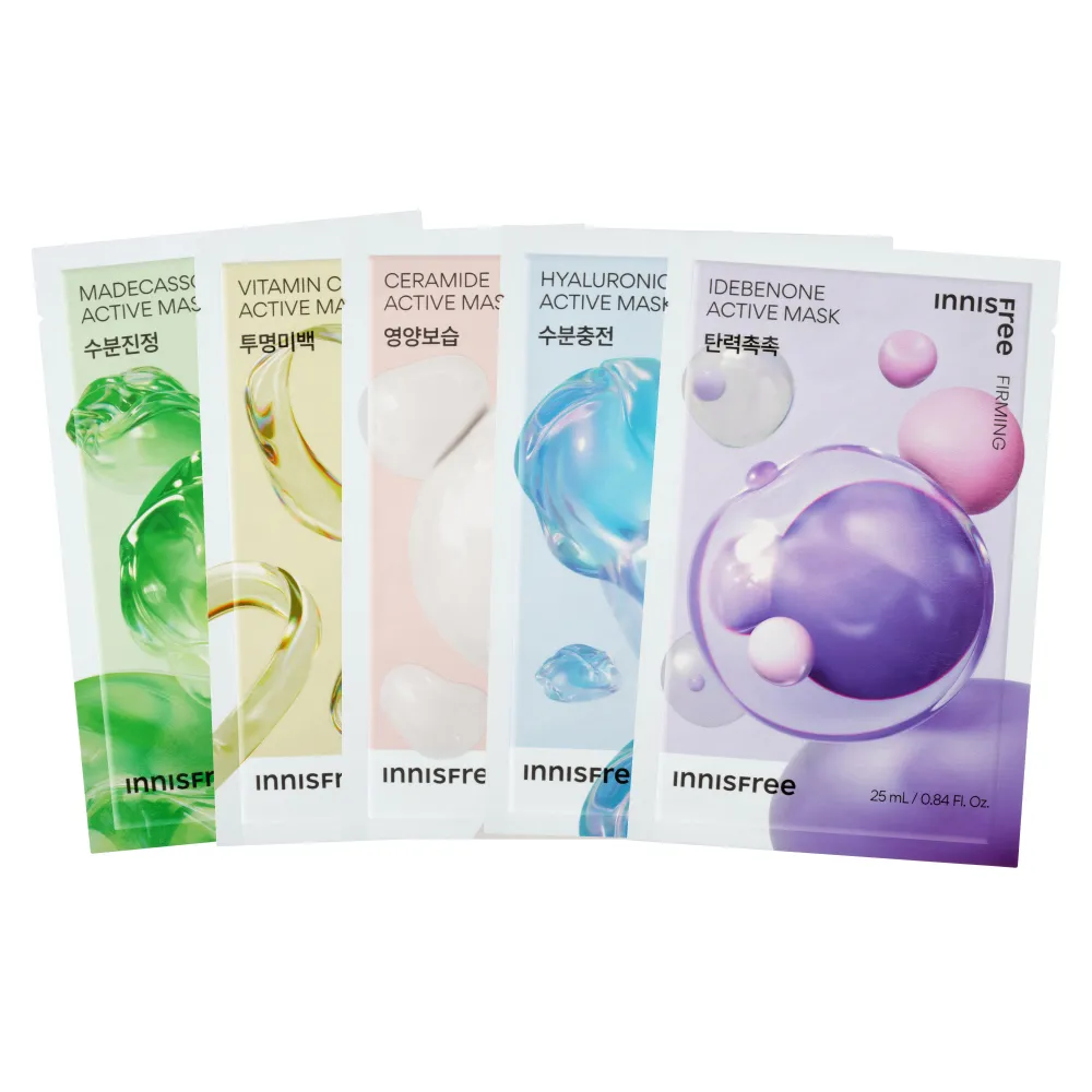 【innisfree】高效活性面膜(保濕/舒緩/美白/抗老 25ml/片)