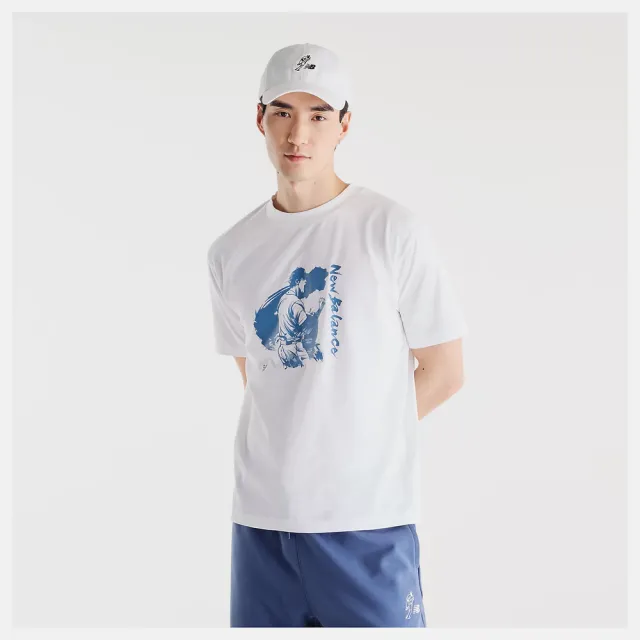 【NEW BALANCE】NB 短袖上衣 短T 大谷翔平 運動 休閒 美規 男 白色 (MT62W3EEWT-F)