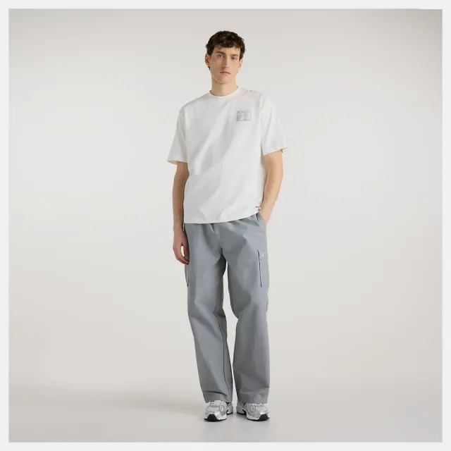 【NEW BALANCE】NB 圖案短袖上衣 短袖T 運動 休閒 美規 男 白色 (MT62V4IQSST-F)
