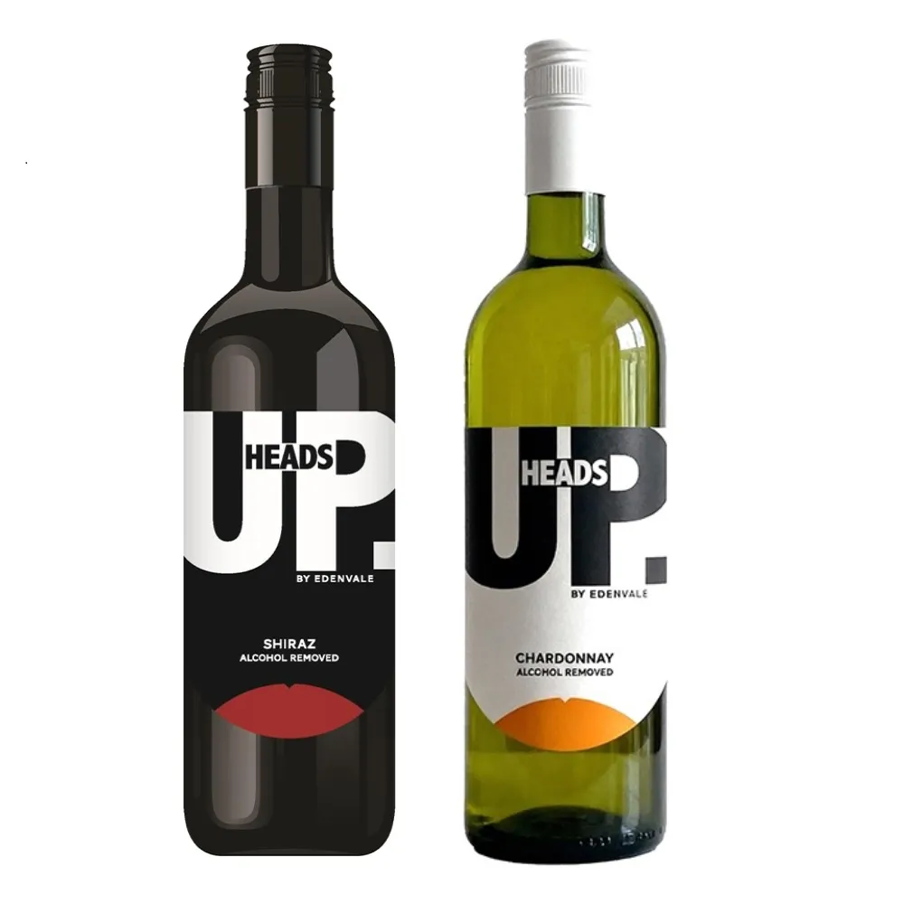 【HEADS UP】EDENVALE 無酒精紅酒/白酒 750ml/瓶-附提袋 (零酒精的養生葡萄飲/送禮/聚會)