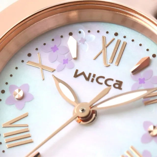 【CITIZEN 星辰】Wicca 少女系列 紫丁香花 太陽能時尚錶 石英錶-24mm(KP5-263-11)