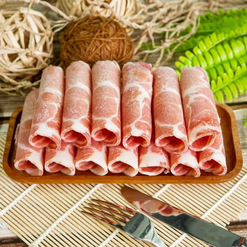 【小嚼士】霜降梅花豬肉片 500g 買3送2/共5包(火鍋肉片 烤肉片 炒片 雪花豬 冷凍豬肉 豬肉片 冷凍肉品)