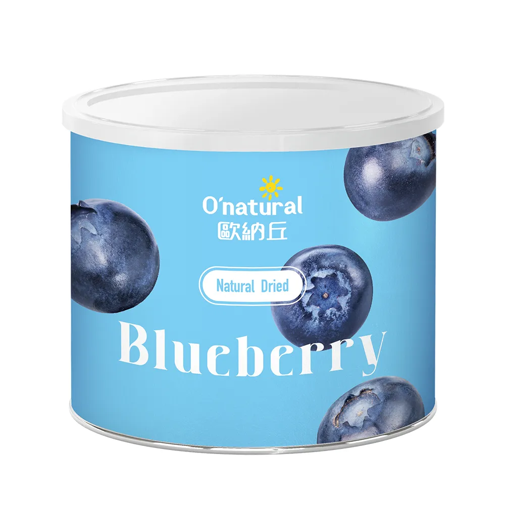 【O’natural 歐納丘】晶鑽藍莓乾210g/罐