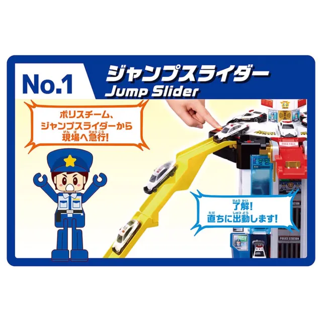 【TOMICA】緊急出動! 旋轉警察基地