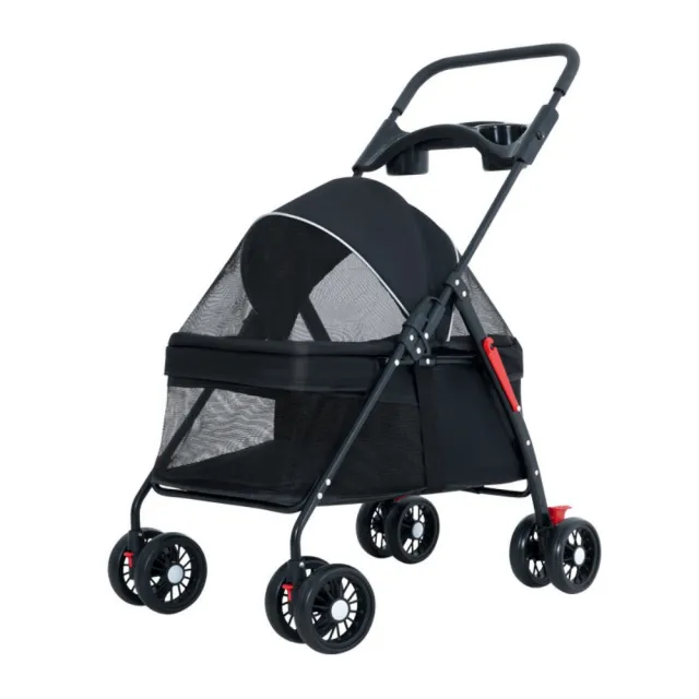 【匠俱】寵物貓狗可折疊推車 49x63x97cm 輕便遛寵手推車 小型犬貓咪泰迪適用（提籃可分離 承重10kg內）