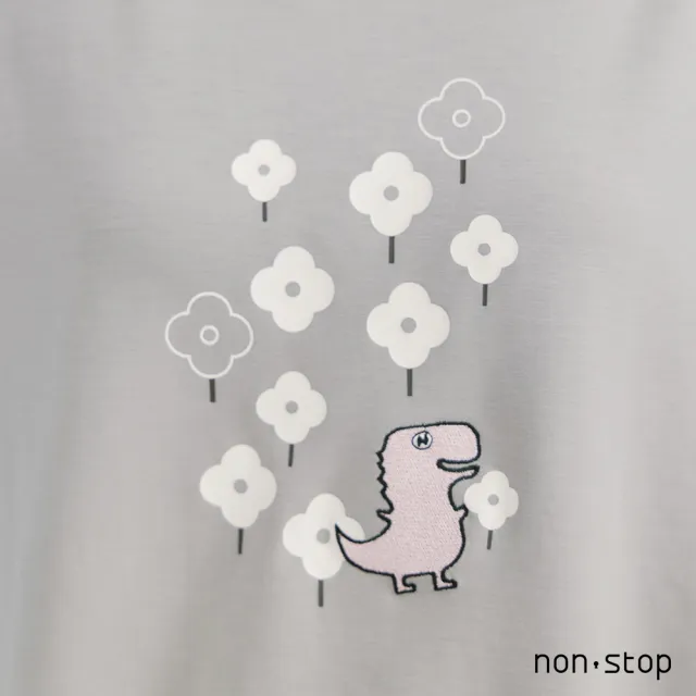 【non-stop】恐龍花園寬版棉質T恤-2色