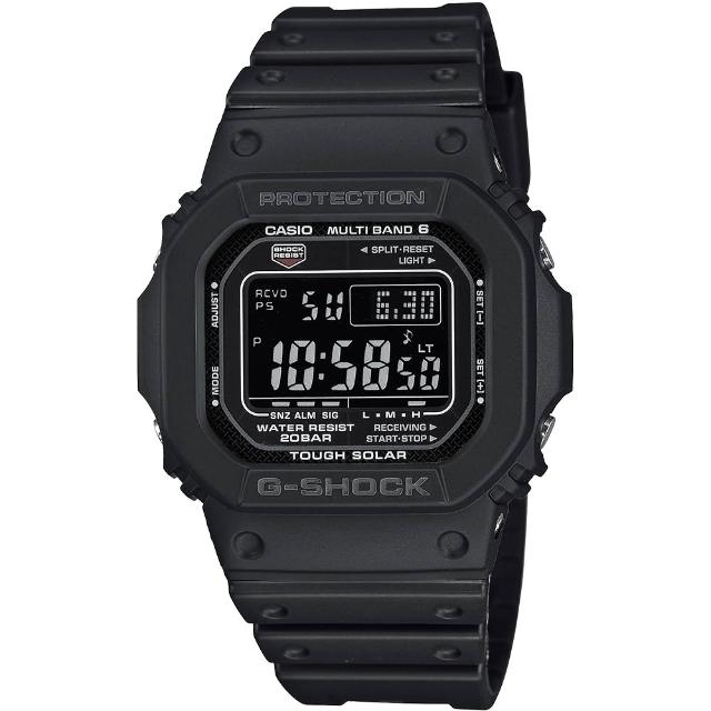 【CASIO 卡西歐】G-SHOCK 太陽能電波校時電子錶 情人節 送禮(GW-M5610U-1B)