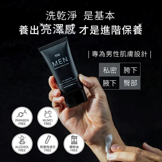 【TS6 護一生】男士極光私密精華乳45gX2+男士極戰私密噴霧25g (男性私密美白保養)