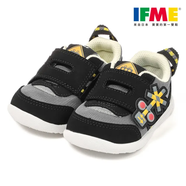 【IFME】童鞋 寶寶段 一片黏帶系列 交通大隊 機能童鞋 學布鞋 寶寶鞋(IF20-680201)
