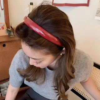 【LEESA】頭飾\海綿髮箍\純色髮箍\寬邊髮箍\高顱頂髮箍\髮飾用品\髮帶\優雅