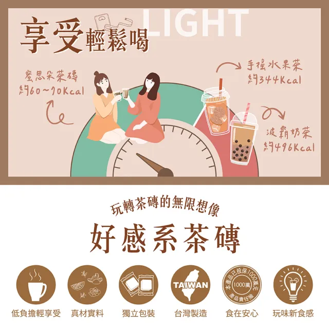 【蜜思朵】暖心系列x1袋 黑糖茶磚任選(17gx18入/袋；黑糖桂圓紅棗薑母/薑母茶/桂圓紅棗/玫瑰四物/蜂蜜菊花)