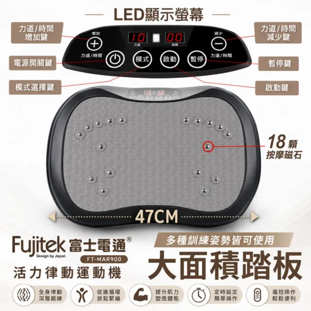【Fujitek 富士電通】活力律動運動機 律動機 FT-MAR900