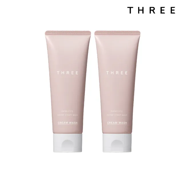 【THREE】平衡花蜜洗顏皂霜80g 雙入組