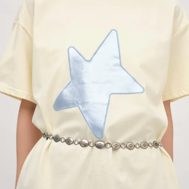 【plain-me】SAAKO 短袖 星星 女生短TEE 女上衣 星星剪影短袖TEE_SAA0052-262