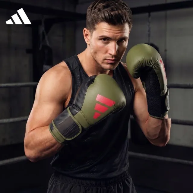 【adidas 愛迪達】POWER 50 聚力型高透氣拳擊手套 (拳擊 泰拳 格鬥 搏擊 拳套 健身 有氧)
