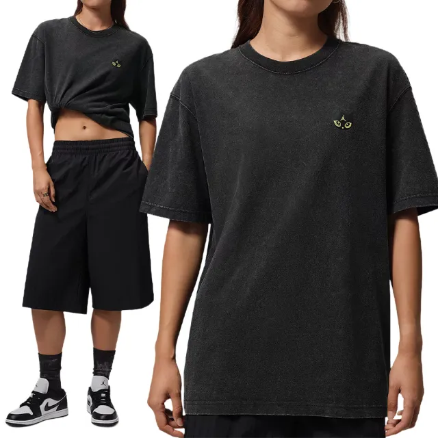 【NIKE 耐吉】As W J Ss Os Gfx Tee 短袖 女款 黑色 寬鬆 印花 T恤 運動 休閒 IW1900-010