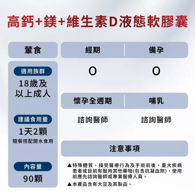 【Move Free 益節】高鈣+鎂+維生素D液態軟膠囊3瓶(共270顆 液態鈣/補鈣/關鍵/保健/鈣/補鈣保健食品)