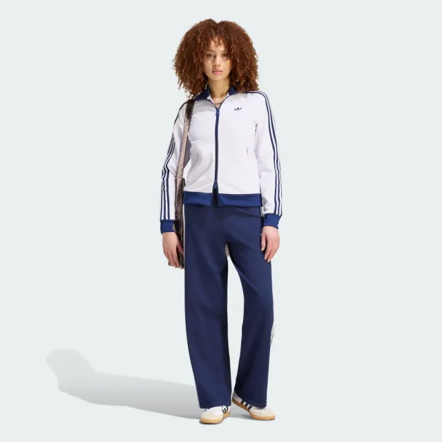 【adidas 愛迪達】運動外套 KX4263 女款ORIGINALS經典撞色運動夾克