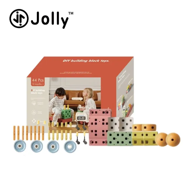 【JOLLY】創意統合玩具44PCS(結構 組合 立體)