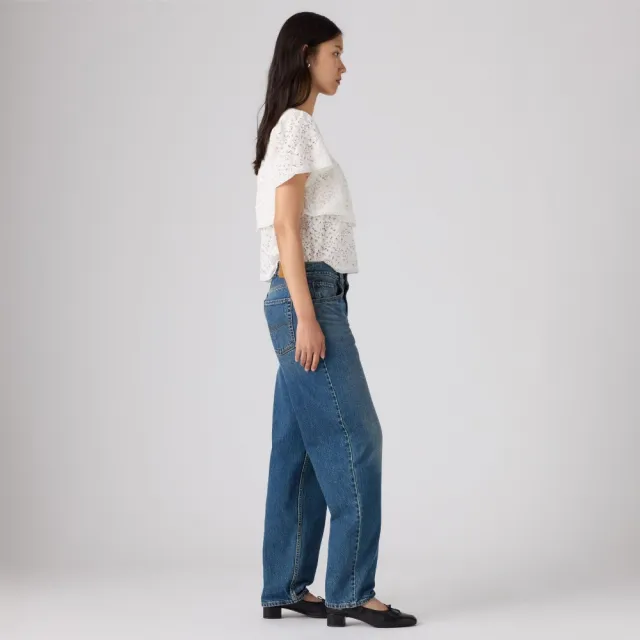 【LEVIS】ROSE 朴彩英同款 Loose Taper寬鬆錐形牛仔褲 / 巴黎扣調節環 女生牛仔褲 人氣新品 0083N-0049