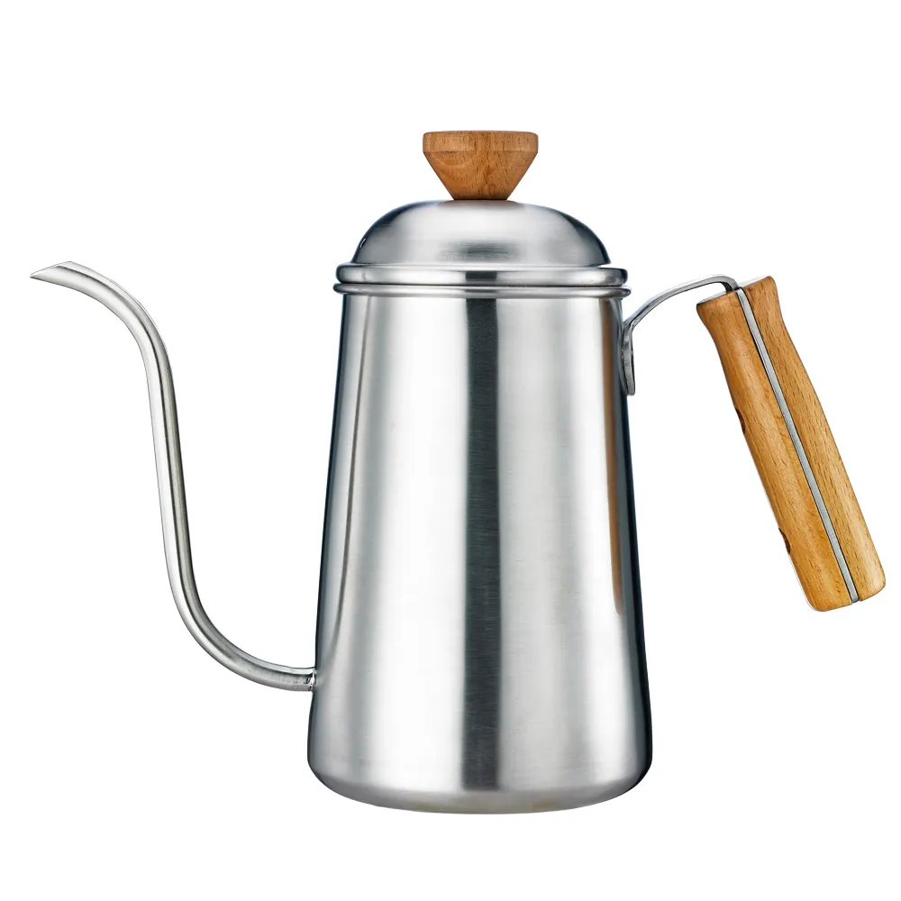 【Tiamo】1404滴漏式細口壺 1200ml-砂光款(HA1654)
