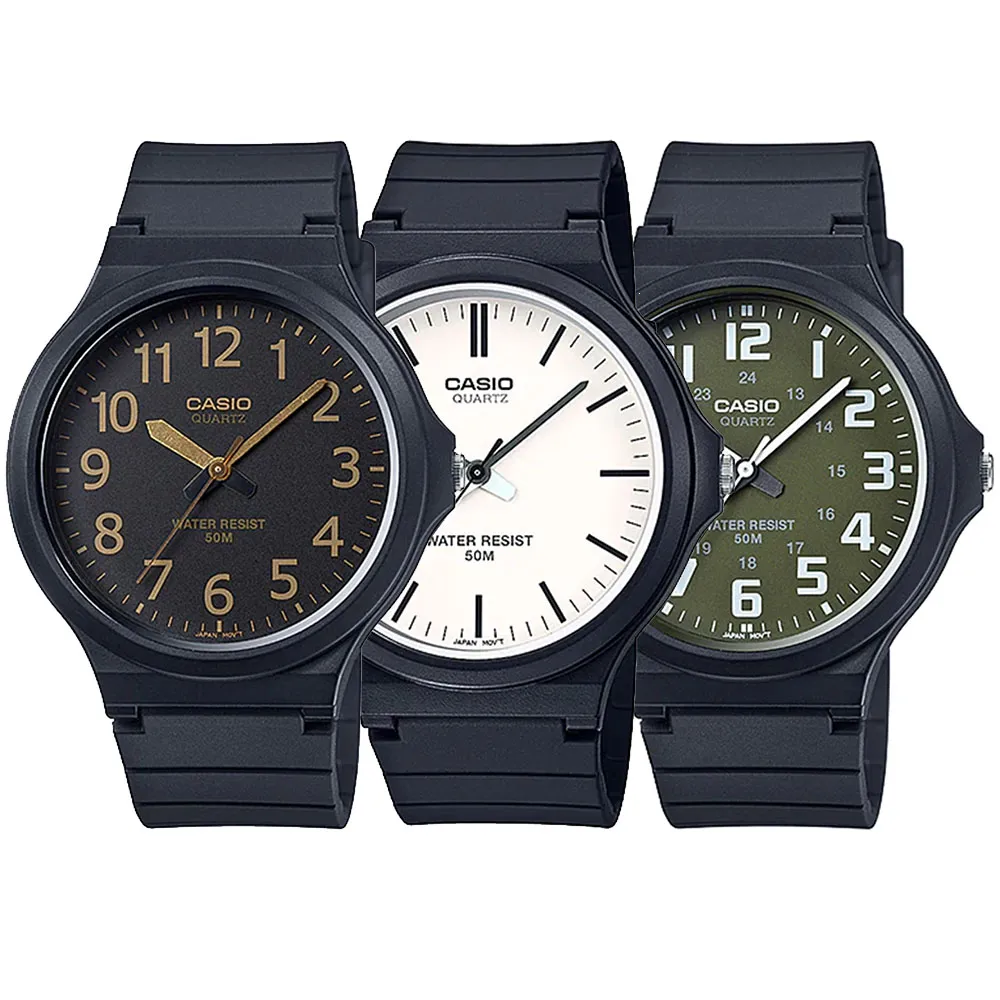 【CASIO 卡西歐】經典日系簡約指針錶-9款可選 父親節 送禮(MW-240系列)