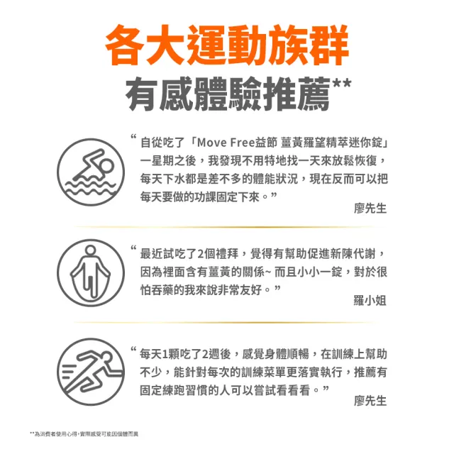 【Move Free 益節】薑黃+羅望精萃迷你錠2瓶(共60錠 薑黃/薑黃素/素食/關鍵/保健)