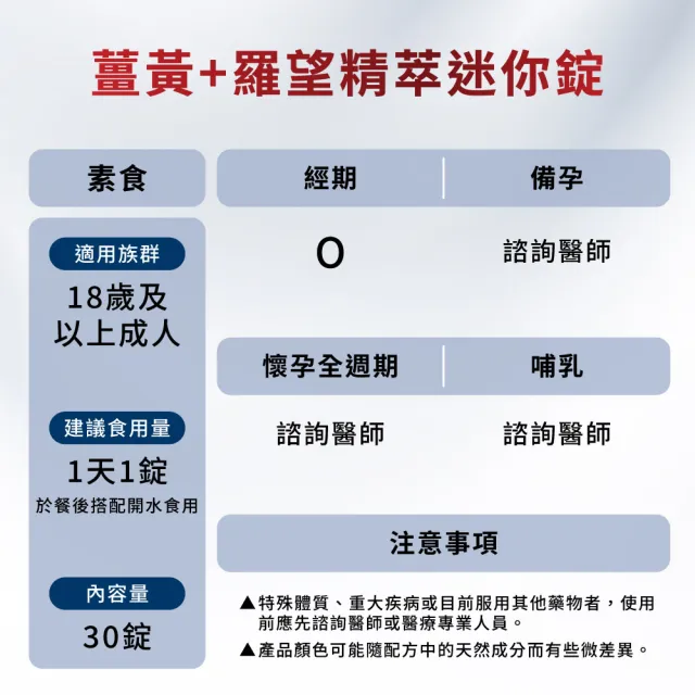 【Move Free 益節】薑黃+羅望精萃迷你錠2瓶(共60錠 薑黃/薑黃素/素食/關鍵/保健)
