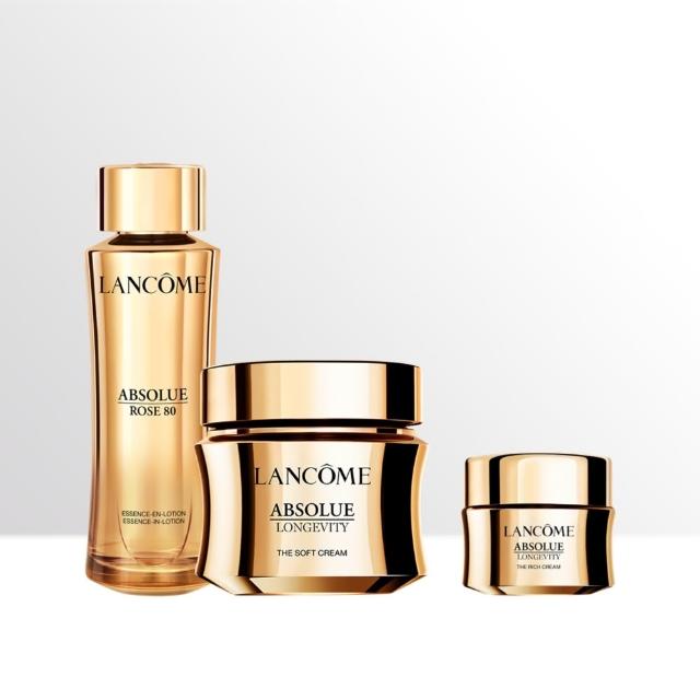 【LANCOME 蘭蔻】官方直營 玫瑰霜60ml+玫瑰精露150ml(LANCOME/永生玫瑰霜/抗老/PDRN)