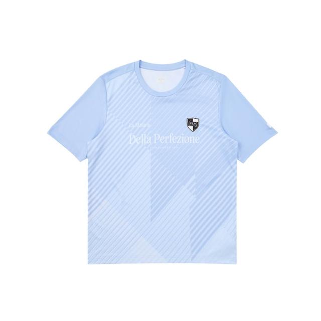 【FILA】男短袖圓領T恤-藍色 1TEA-5000-BU