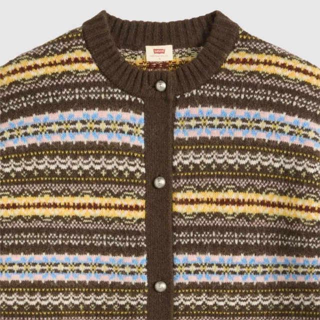 【LEVIS】針織開襟外套 / 羊毛混紡 女生上衣 人氣新品 007VG-0003