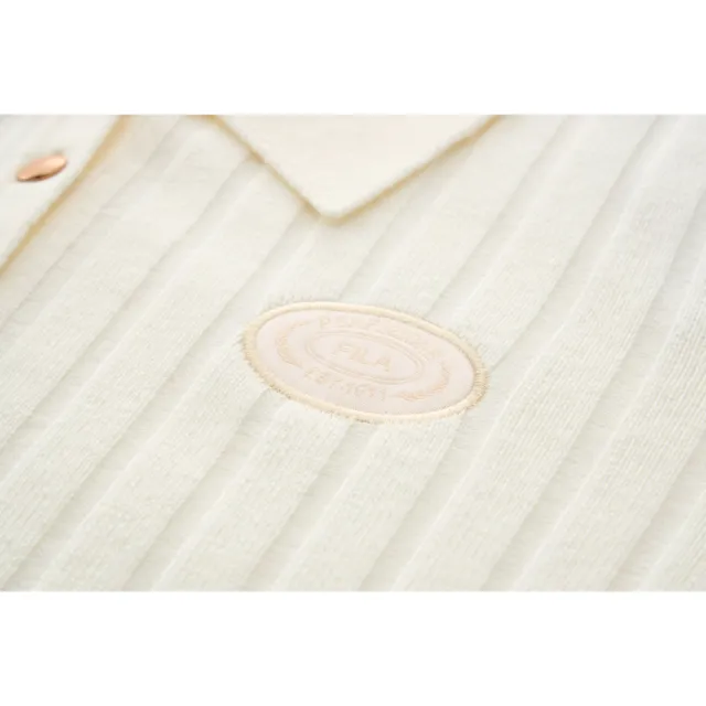 【FILA】女線衫-米白色 5SWA-5007-IV
