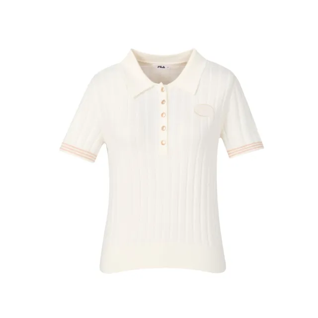 【FILA】女線衫-米白色 5SWA-5007-IV