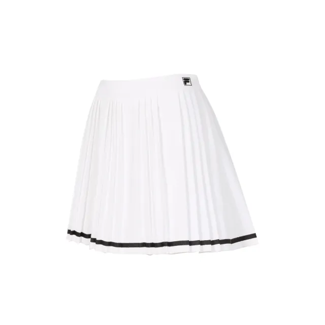 【FILA】女平織短裙-白色 5SKA-5009-WT