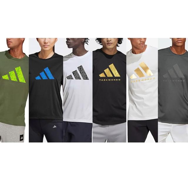 【adidas 愛迪達】成人POLY、兒童棉質 夏季優惠商品(短袖 短褲 兒童 五分褲 童裝 多色任選)