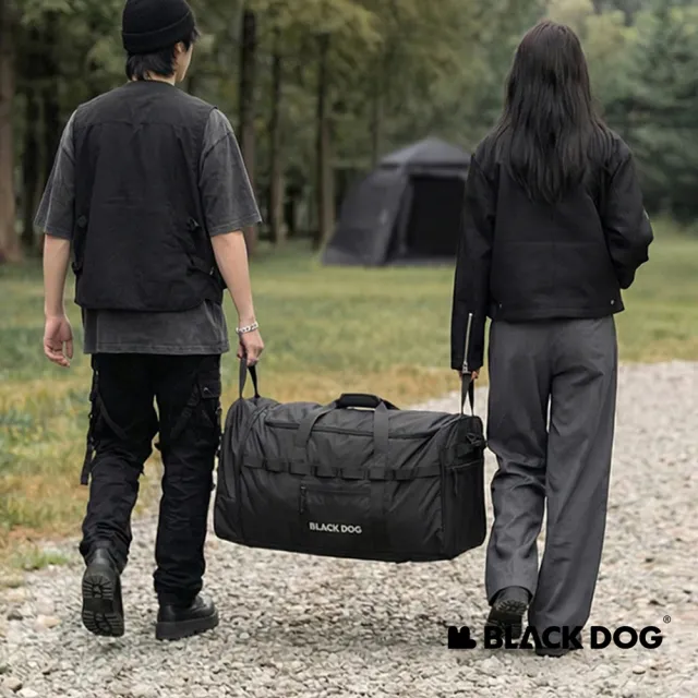 【Blackdog】拓川可折疊滾輪行李袋 露營裝備袋88L XB018 (台灣公司貨)