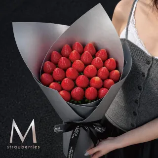 【MyDearStrawberries】高級鏡面草莓花束(水果花束/情人節/告白/生日禮物/超人氣花束/草莓)