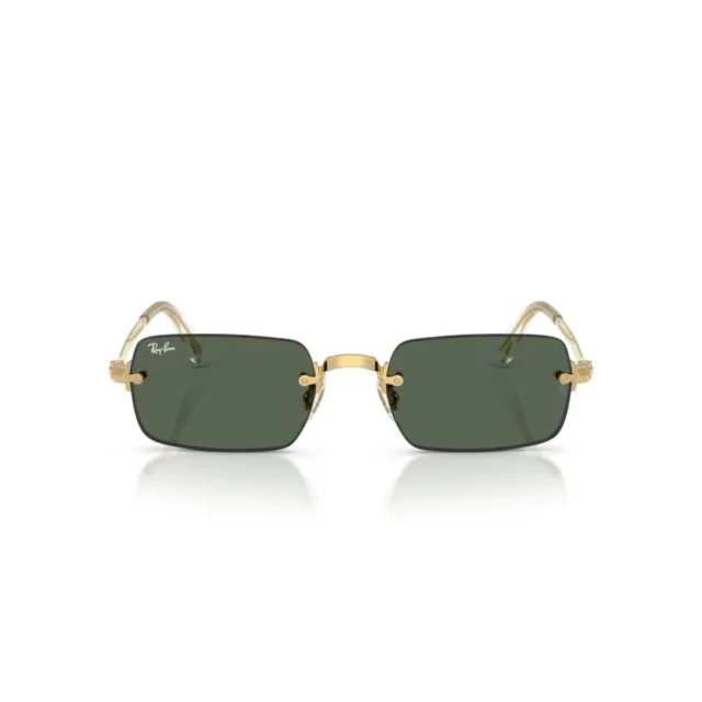 【RayBan 雷朋】方框太陽眼鏡/芒金|深綠色#RB3928 00171-54mm 5807